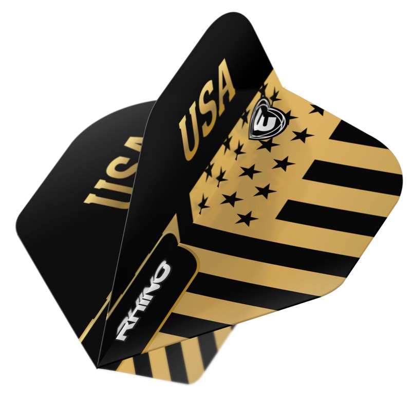 Black & Gold USA Rhino Standard