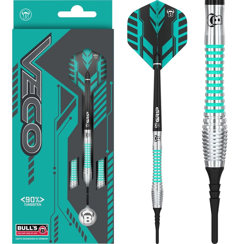 BULL’S Veco Darts – Soft Tip – 90% Tungsten – V2 – 18g