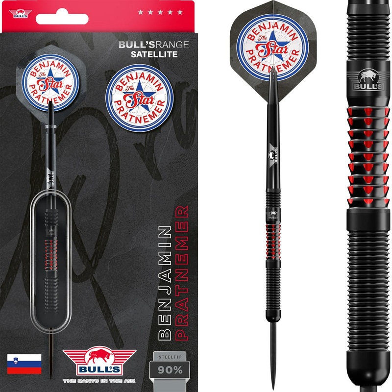 Bulls Benjamin Pratnemer Darts – Steel Tip – 90% Tungsten – 20g