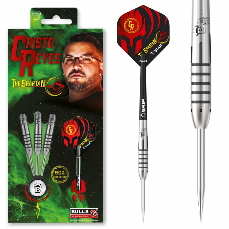 Cristo Reyes Original 90% Tungsten Steel Tip Darts by Bulls 21 Gram