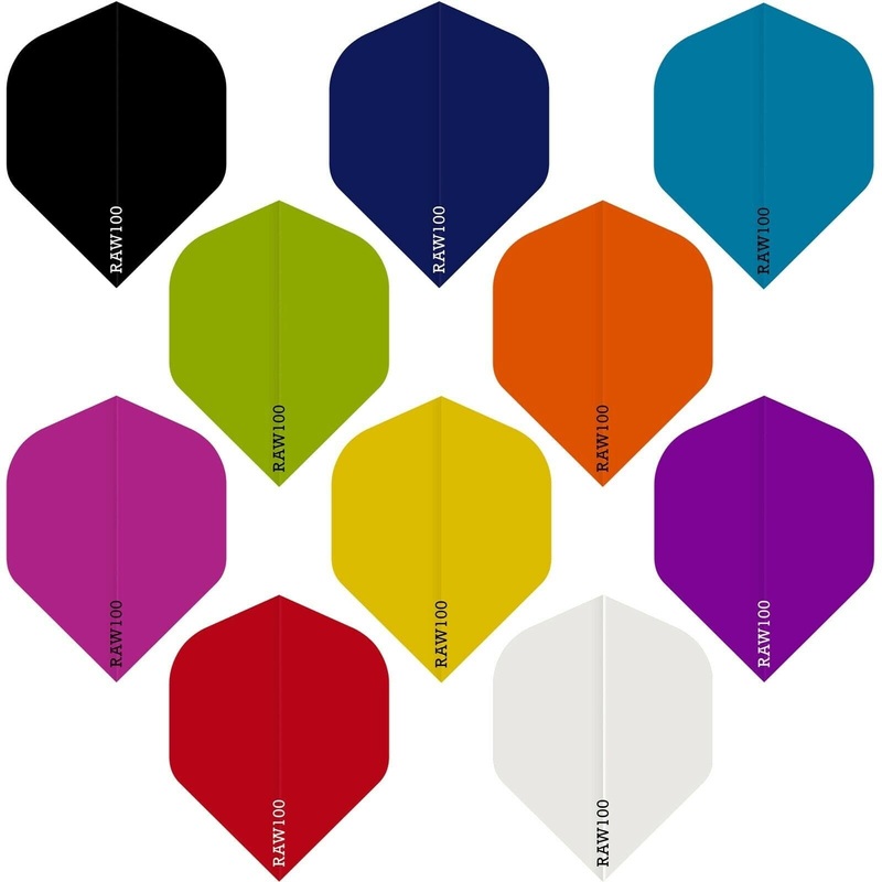 *Dart Flights – Raw 100 – 100 Micron – Std – Plain Black