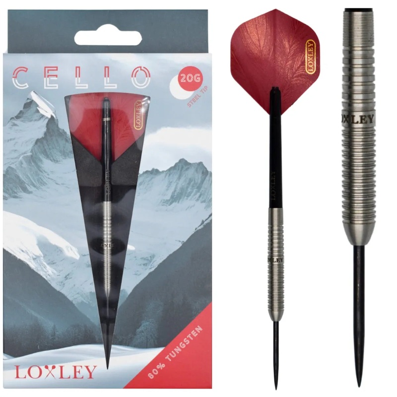 Loxley Cello 80% Tungsten Steel Tip Darts 20 GRAM