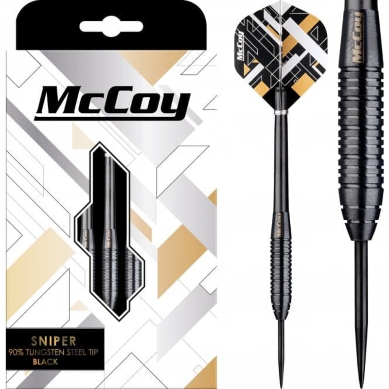 McCoy Sniper – 90% Steel Tip Tungsten – Black 22g