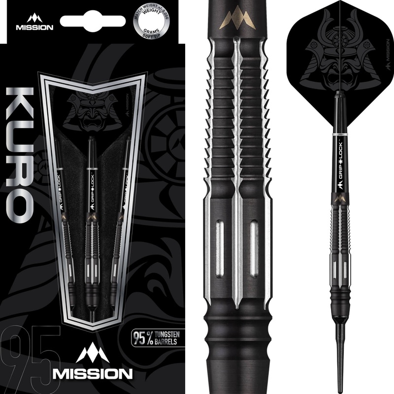 Mission – Kuro M4 Darts – Soft Tip – 95% Tungsten – 19g 21g 19 grams