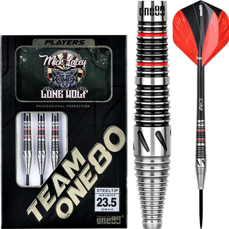 One80 – Mick Lacey Darts – Steel Tip – 90% Tungsten – 23.5g