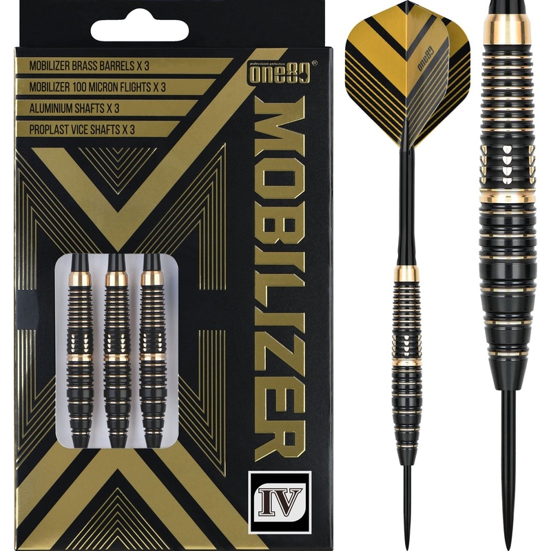 One80 Mobilizer Darts – Steel Tip – Brass – M04 20g