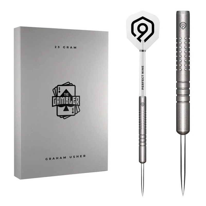 Perfect Nine Graham The Gambler Usher 90% Tungsten Steel Tip Darts 23 GRAM