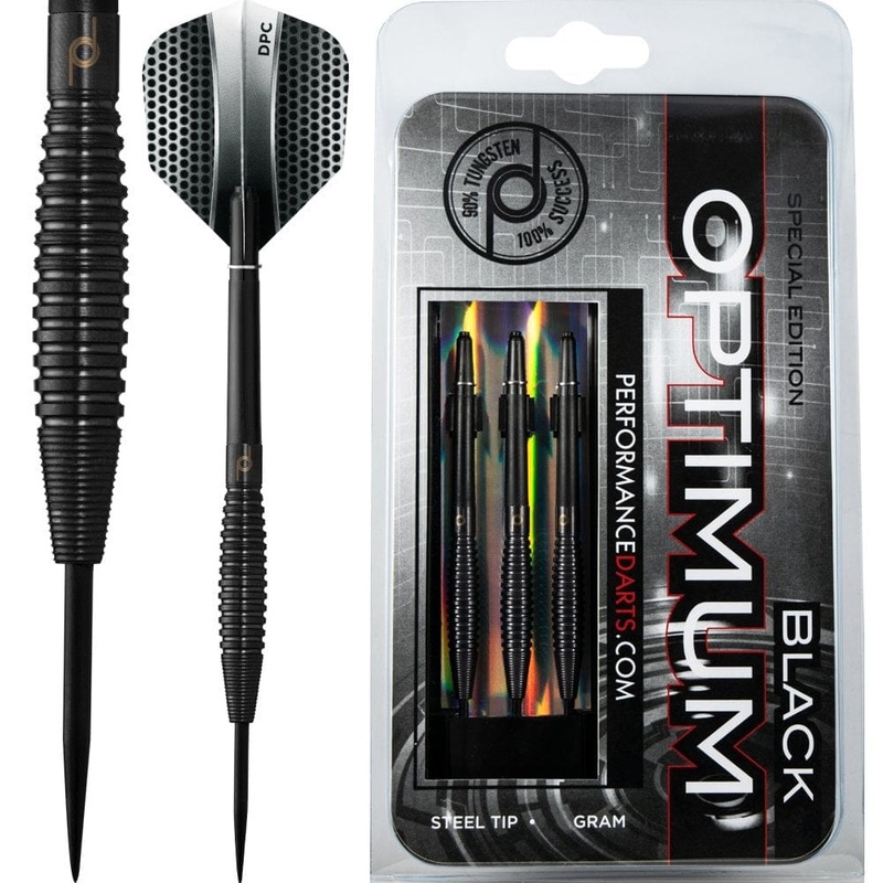 Performance Darts – Optimum Black – Steel Tip – Front Micro 22g