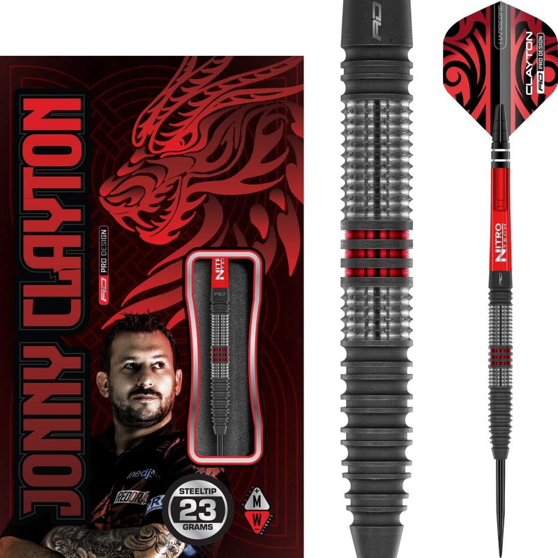 Red Dragon – Jonny Clayton Hiraeth Darts – Steel Tip – 90% Tungsten – 22g 23g 22 grams
