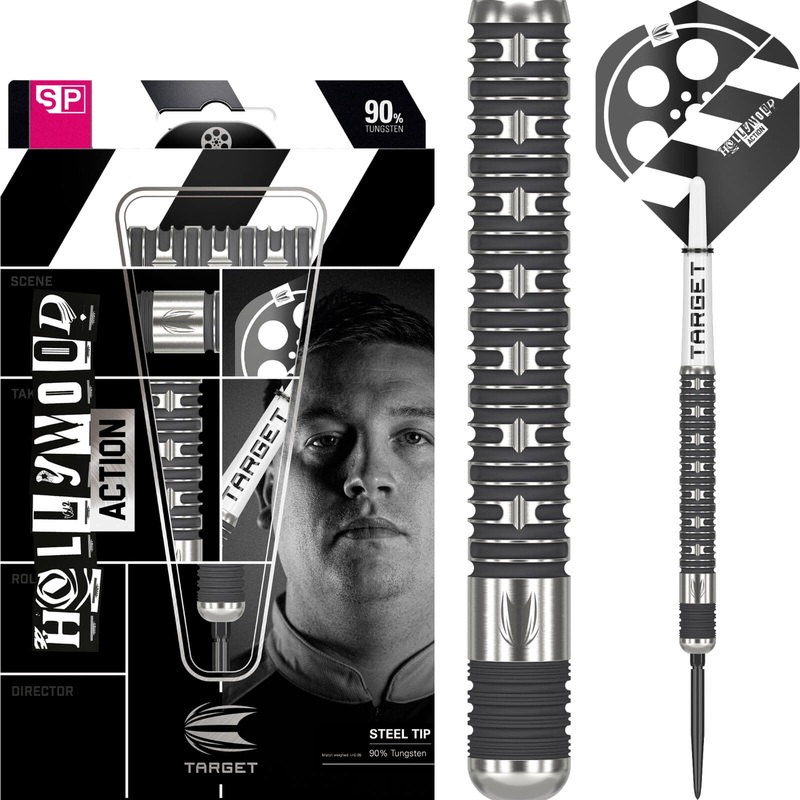 Target – Chris Dobey Hollywood Action Darts – Swiss Point – Steel Tip – 90% Tungsten – 22g 23g 24g 22 grams