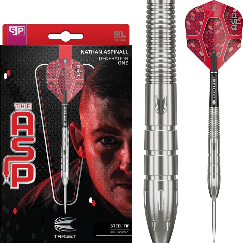 Target – Nathan Aspinall Gen 1 Darts – Swiss Point – Steel Tip – 90% Tungsten – 22g 24g 26g 22 grams