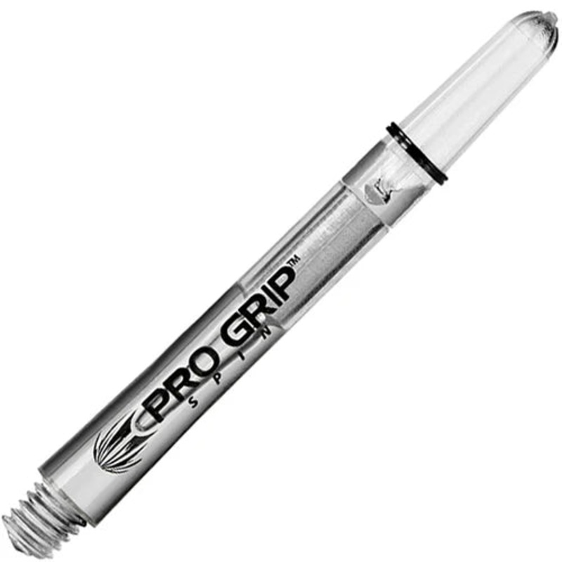 Target Pro Grip Nylon Spinning Dart Shafts Medium Clear (3 Sets) Clear Medium (48mm in length excluding thread) Nylon