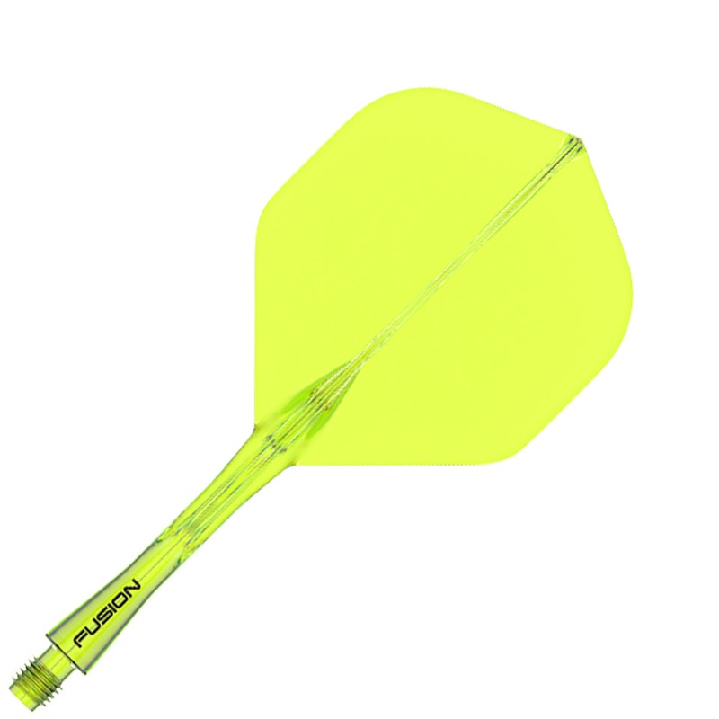 Winmau Fusion Integrated Flight & Shaft System –  No2 Intermediate Fluoro Yellow