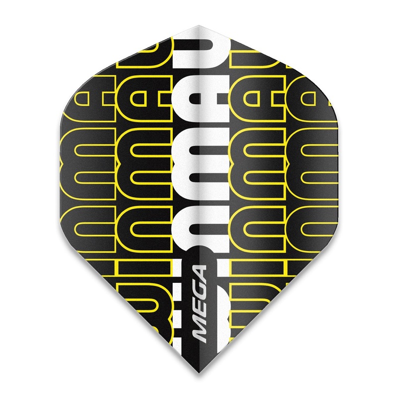 Winmau Mega Standard Dart Flights 6900-239 Yellow