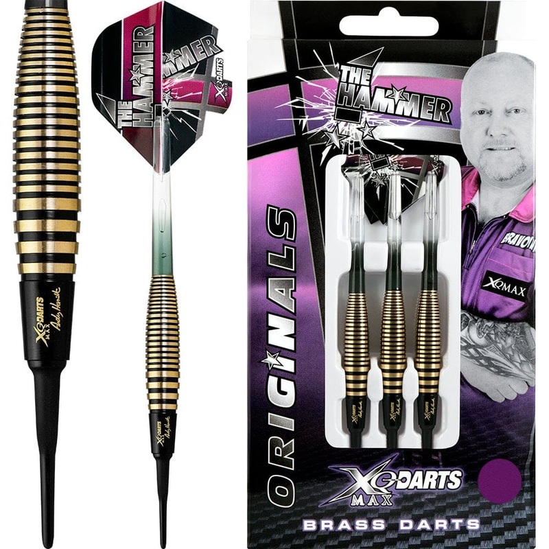 *XQMax Andy Hamilton Darts – Soft Tip Brass – The Hammer 18g