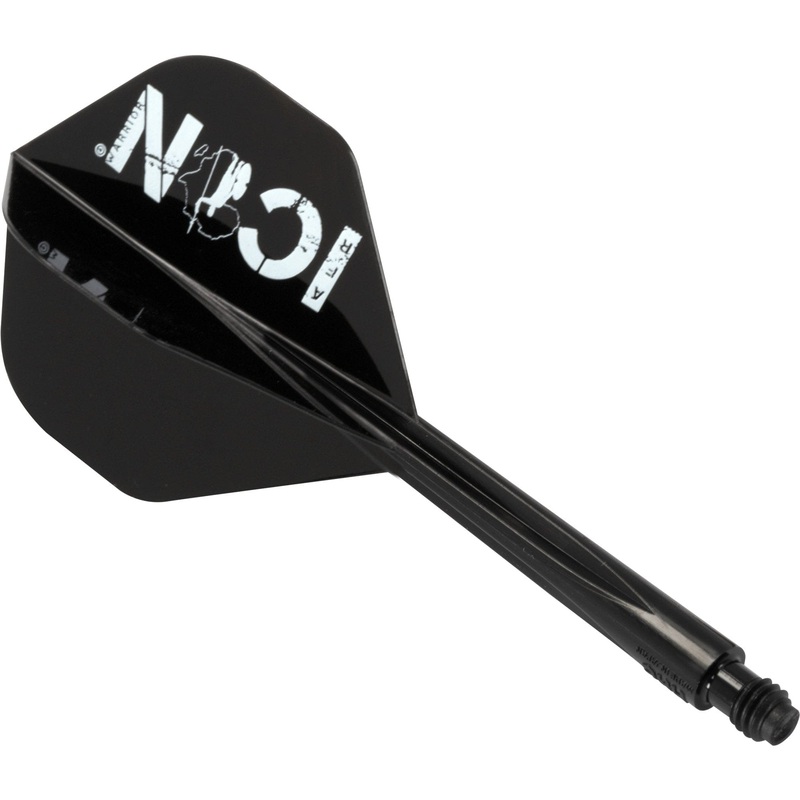 *Condor AXE Player Dart Flights – Standard – African Warrior – Icon – Black Long