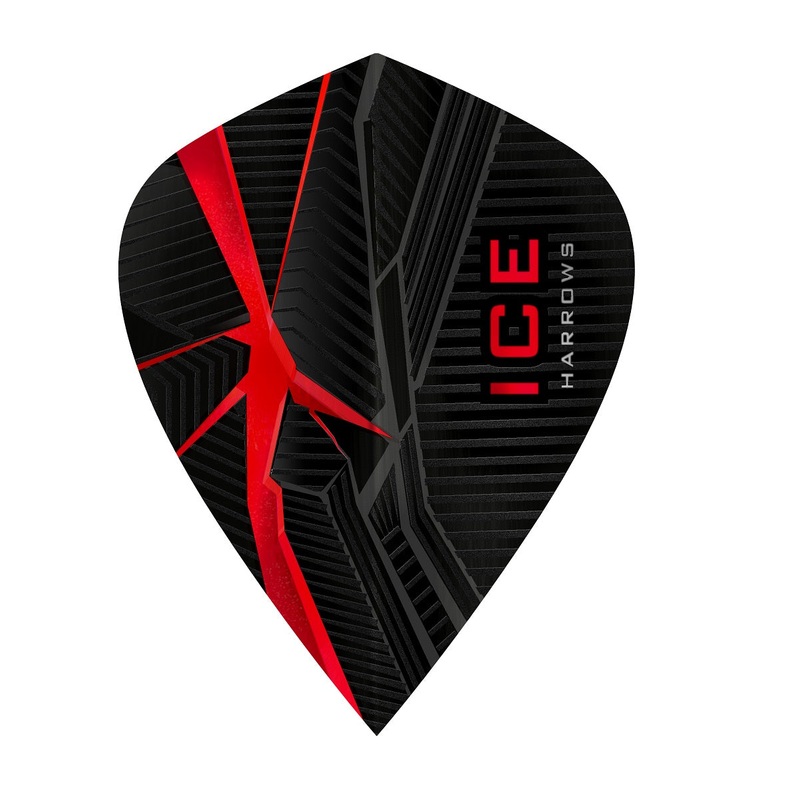 ICE Recut Red Kite Dart Flights By Harrows Red