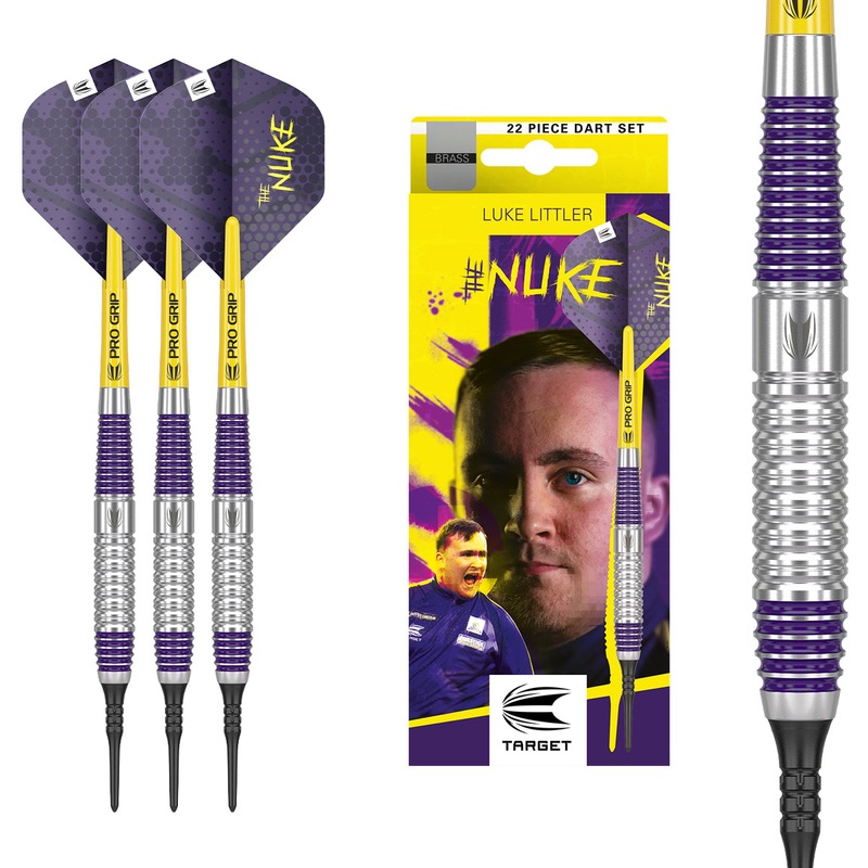 Luke Littler Brass Soft Tip Darts by Target 19 Gram