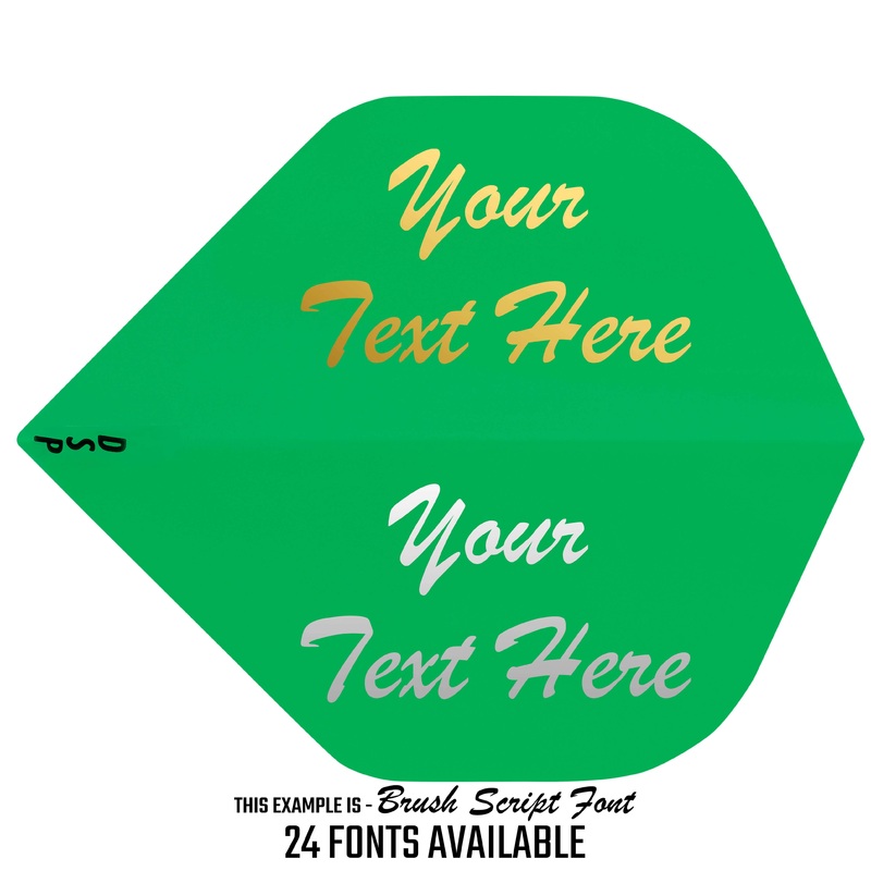 Personalised Flights – Hot Foil – 5 Sets – Poly Plain – Std – Green Default Title