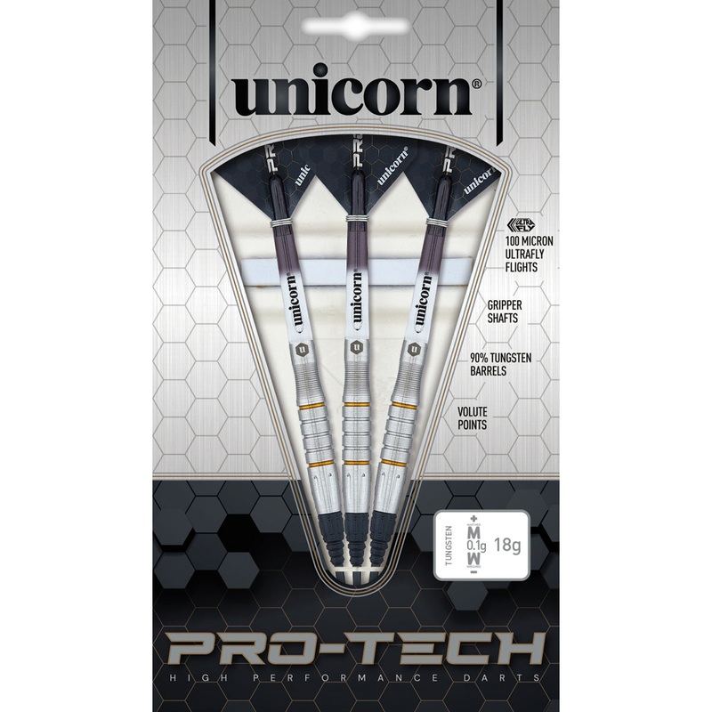 Protech Style 5 90% Tungsten Dart Soft Tip Darts by Unicorn 18 Gram