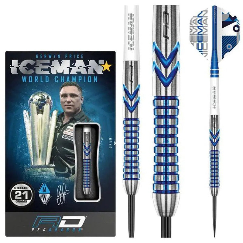 Red Dragon Gerwyn Price Contour 90% Tungsten Steel Tip Darts 21 GRAM