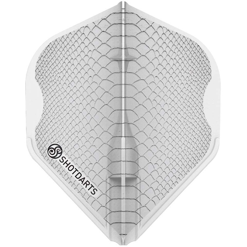 Shot L-Style EZ Americana Americana Gator Dart Flights – L1 / Standard White