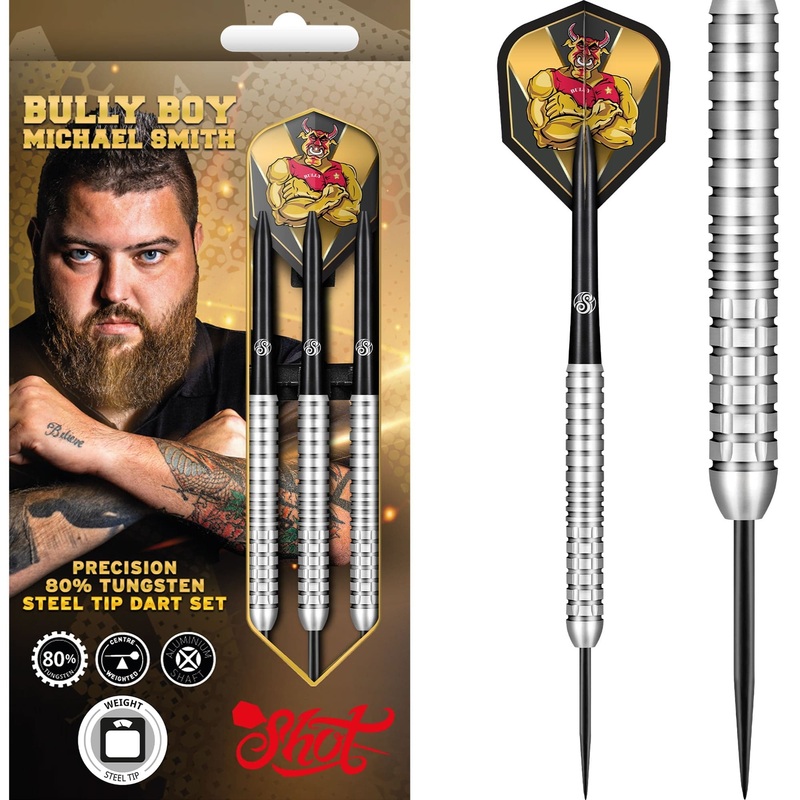 Shot Michael Smith Darts – Steel Tip Tungsten – Bully Boy – Precision 22g