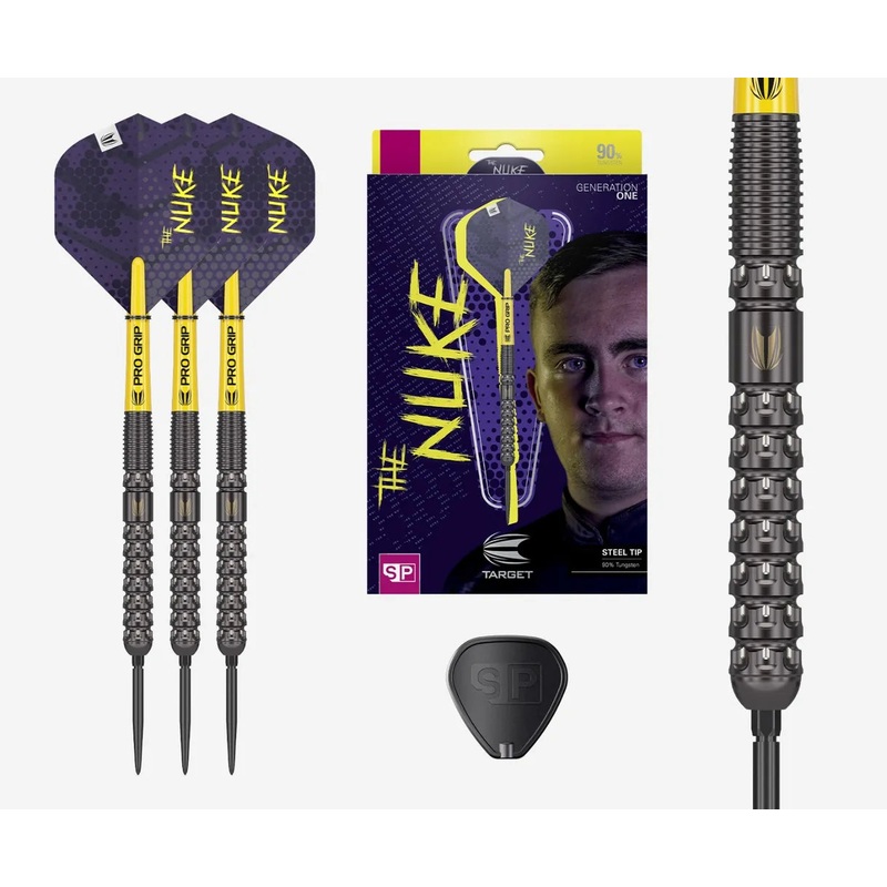 Target Luke Littler G1 Swiss Point Steel Tip Darts 90% Tungsten 22g