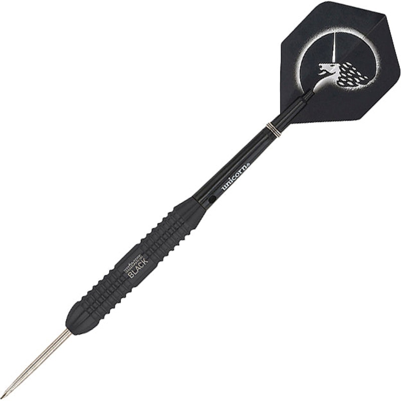 Unicorn Core Plus Black Brass Steel Tip Darts – 26gm