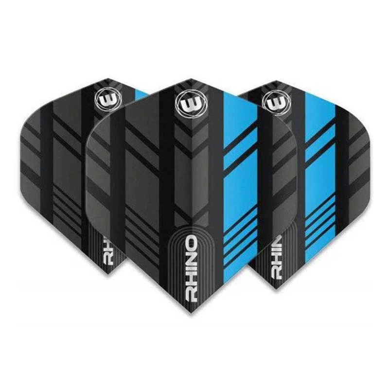 Winmau Rhino Extra Thick Standard Black & Blue Flights