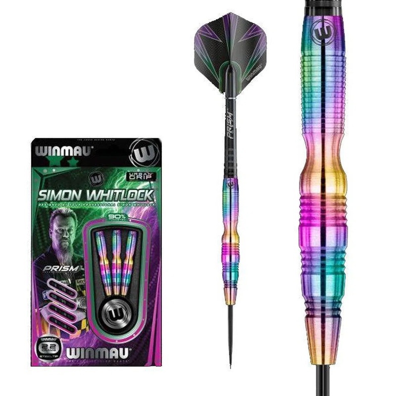Winmau Simon Whitlock Urban Grip 90% Tungsten Steel Tip Darts 22 GRAM