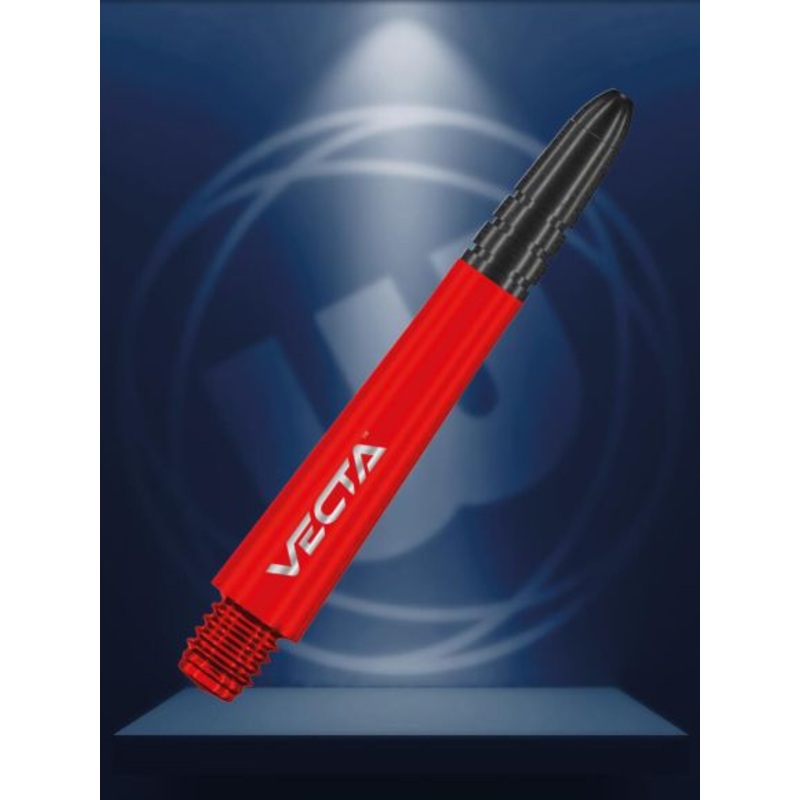 Winmau Vecta Red Intermediate Polycarbonate Intermediate (37mm in length excluding thread) Red
