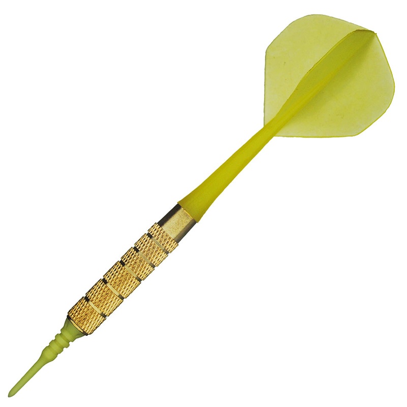 Colonial Bar Soft Tip Darts – 16gm Yellow (6 Set)