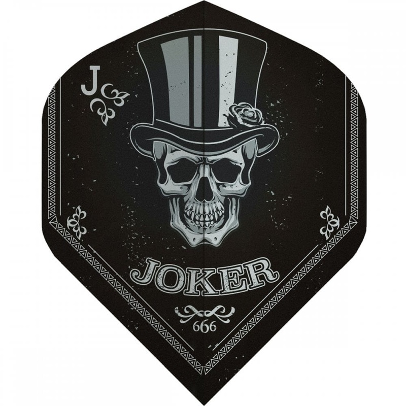 Designa Metronic Dart Flights – Std – No2 – Black – Joker