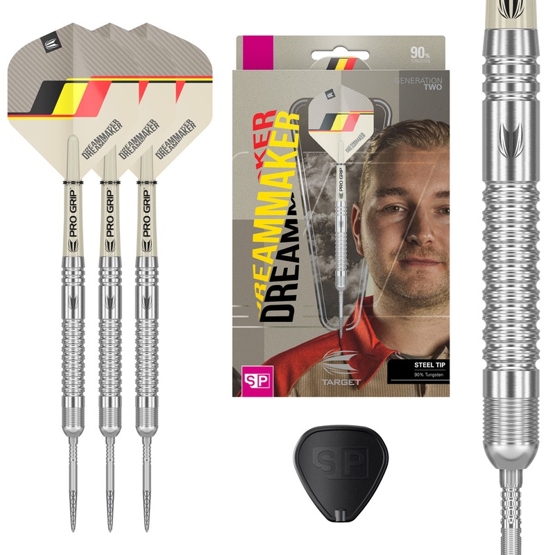 Dimitri van den Bergh G2 90% Tungsten Steel Tip Darts by Target 21 Gram