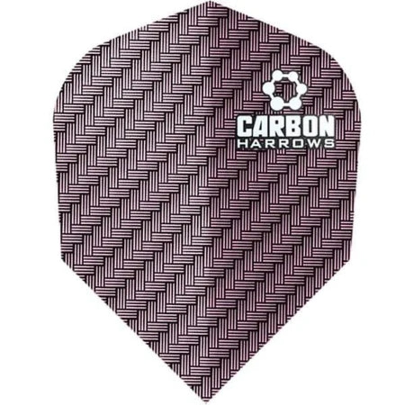 Harrows Carbon Dart Flights – Standard Pink/Purple