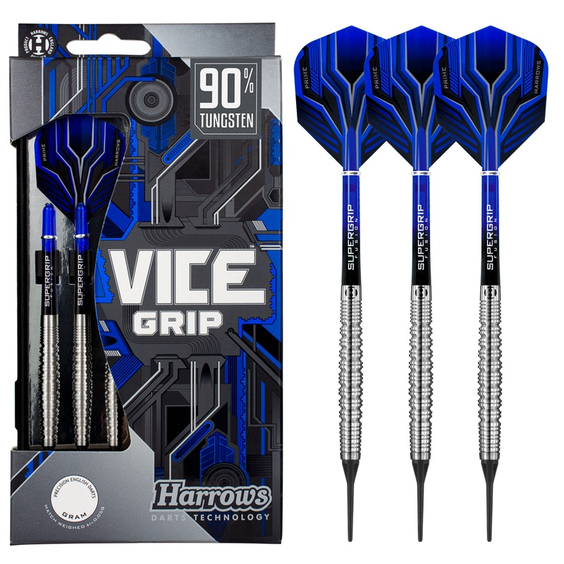 Harrows Vice 90% Tungsten Soft Tip Darts 18 Gram