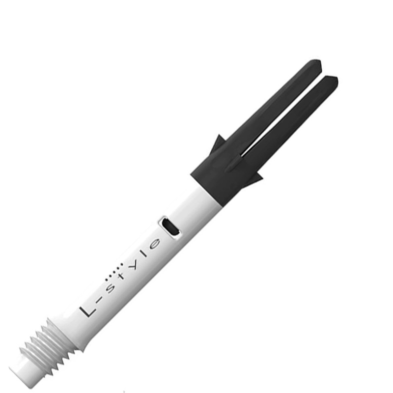 L-Style L-Shaft Carbon Silent Straight Spinning Dart Shafts – 260 Inbetween White