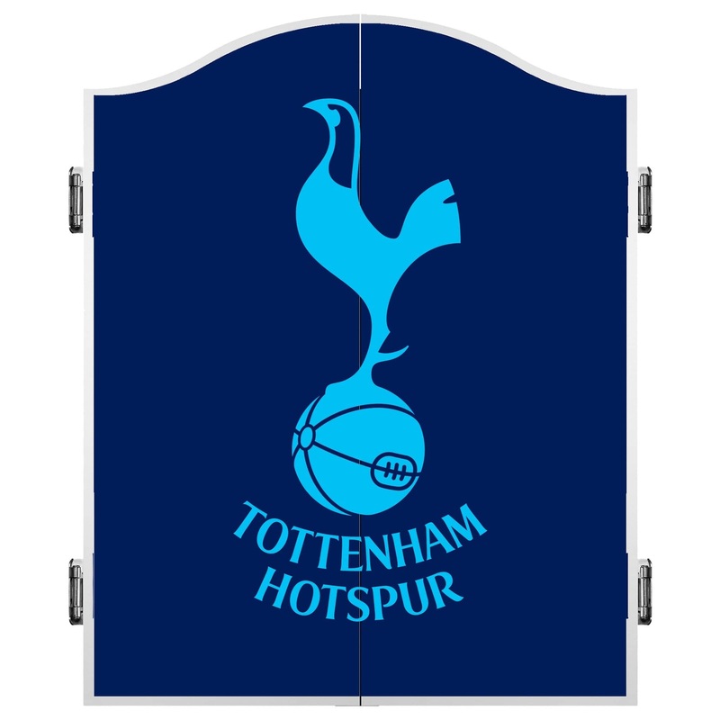 Tottenham Hotspur Dartboard Cabinet – Official Licensed – Spurs –  C2 – Navy – Sky Blue Crest