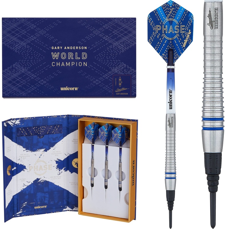 *Unicorn Gary Anderson Darts – Soft Tip – World Champion – Phase 6 18g