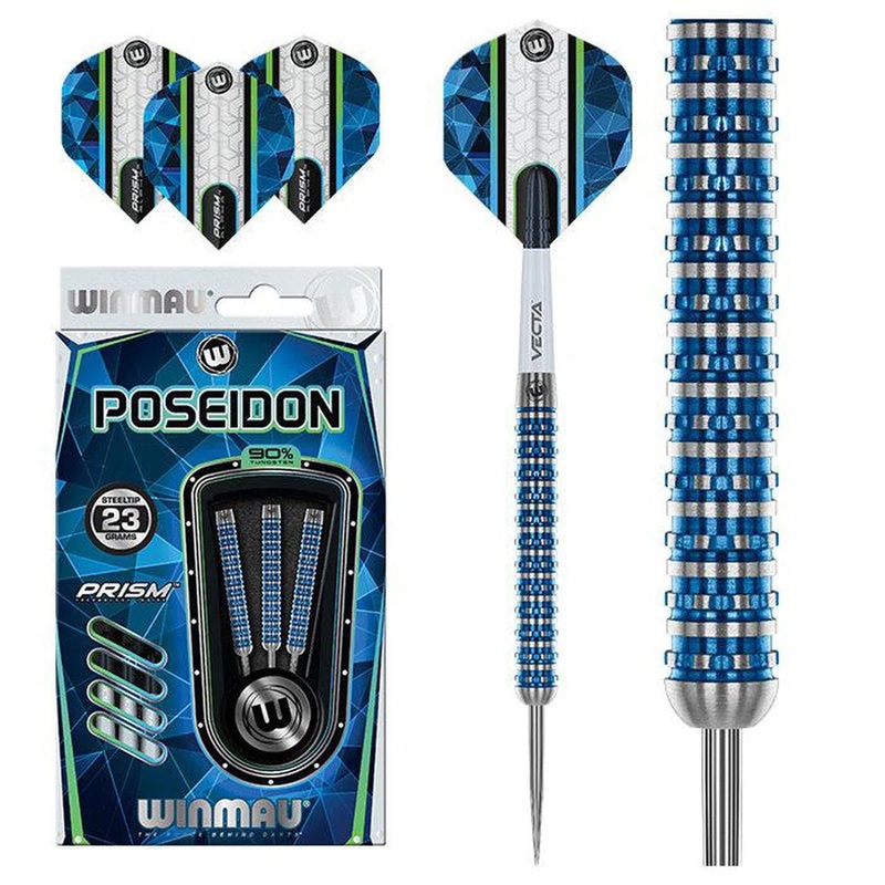 Winmau Poseidon 90% Tungsten Steel Tip Darts 23 GRAM
