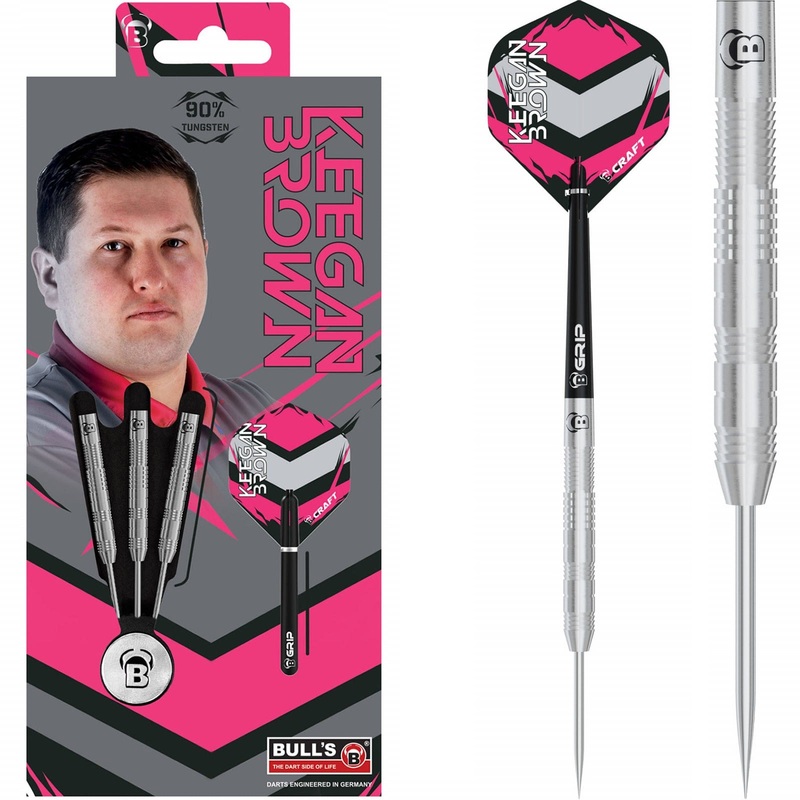 BULL’S Keegan Brown Darts – Steel Tip – The Needle 22g
