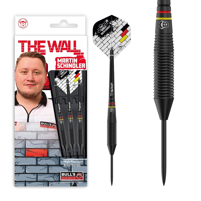 BULL’S Martin Schindler Darts – Steel Tip – Black Brass 21g