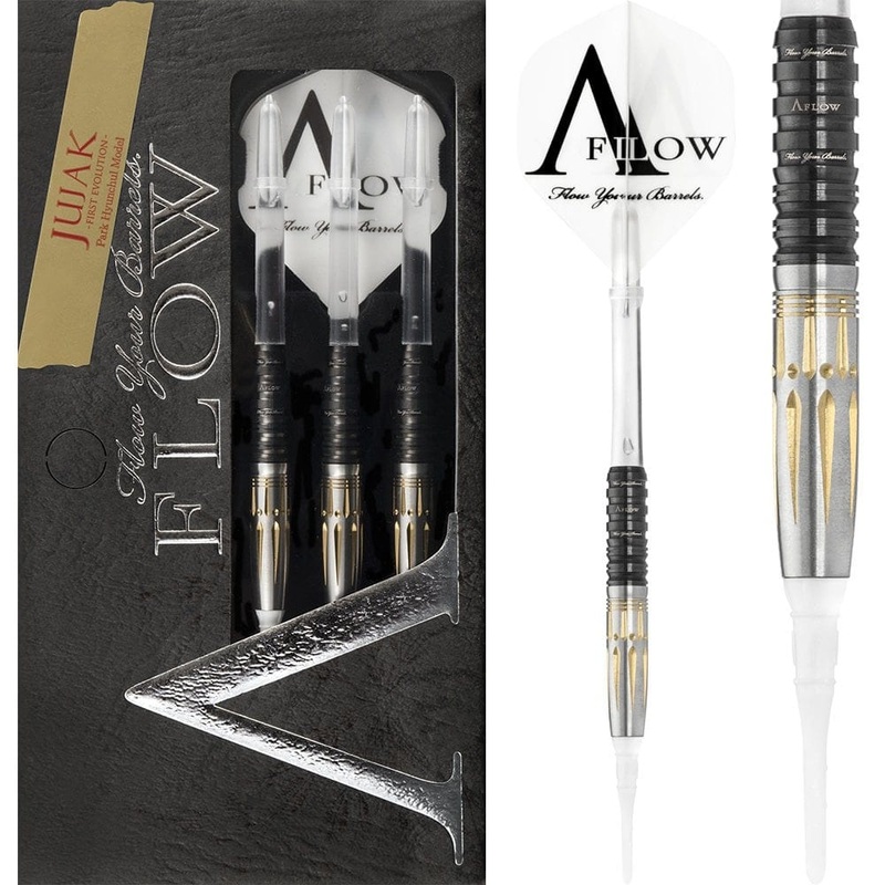 Dynasty Darts – Black Line CT – Soft Tip – Jujak – First Evo – Gold 23g