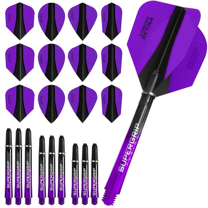 Harrows Retina Fusion X – Flight & Shaft Combo Kit – Mixed – Purple