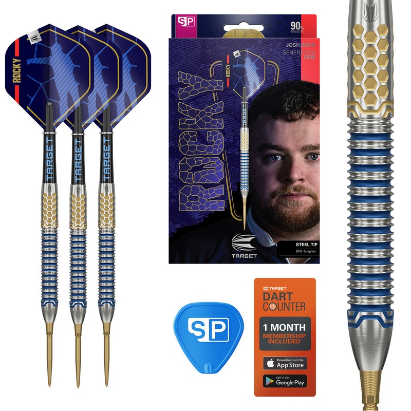 Josh Rock G1 90% Tungsten SP Steel Tip Darts by Target 22 Gram