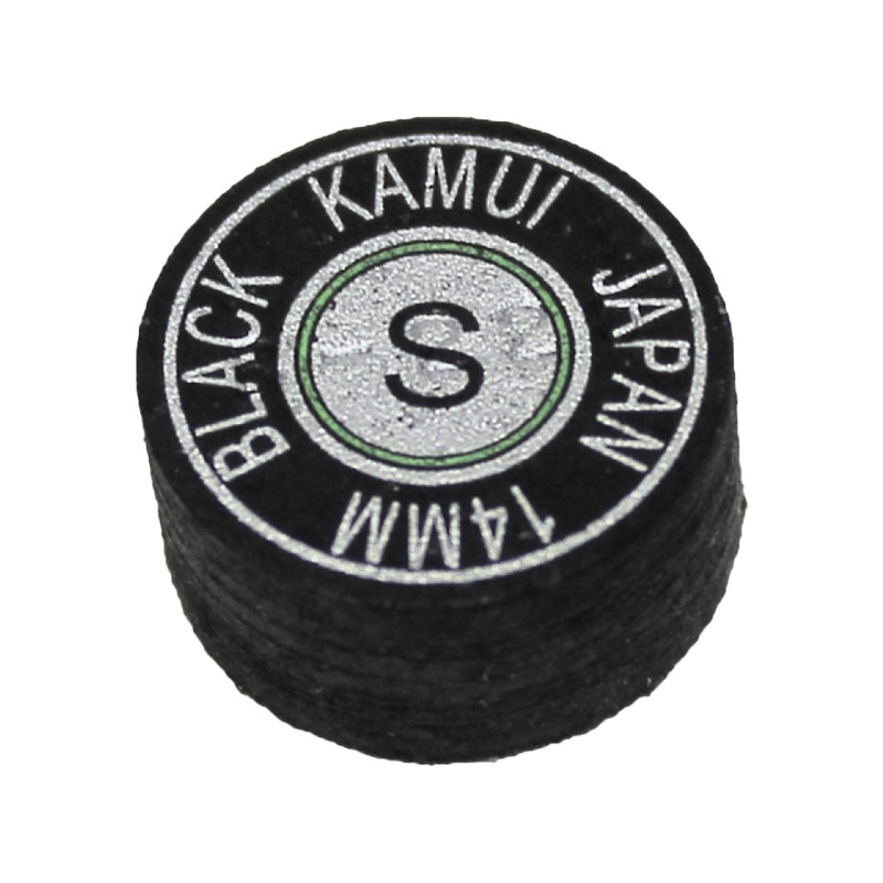 Kamui Black Billiard Cue Tip – Soft 14mm