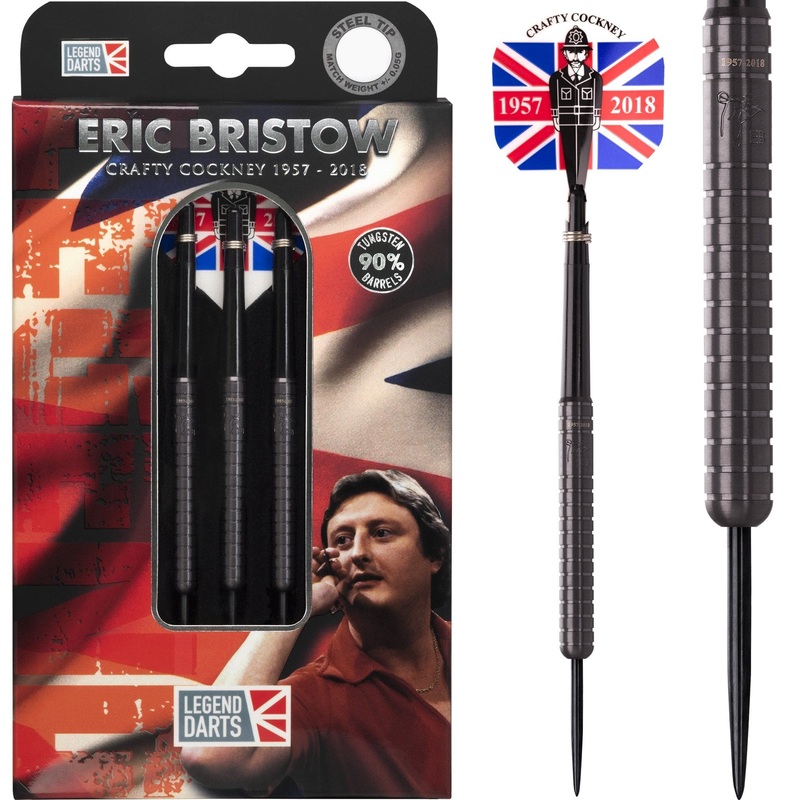 Legend Darts – Eric Bristow – Steel Tip – Cocked Finger – R1 – Black 22g