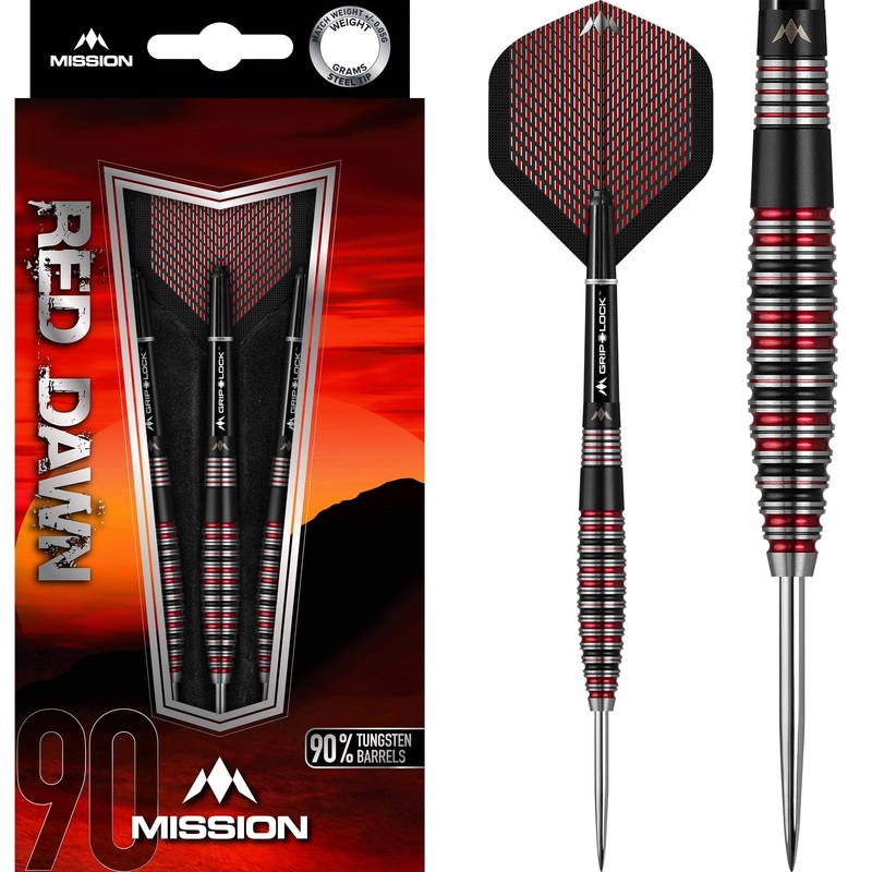 *Mission Red Dawn Darts – Steel Tip – M3 – Curved 21g