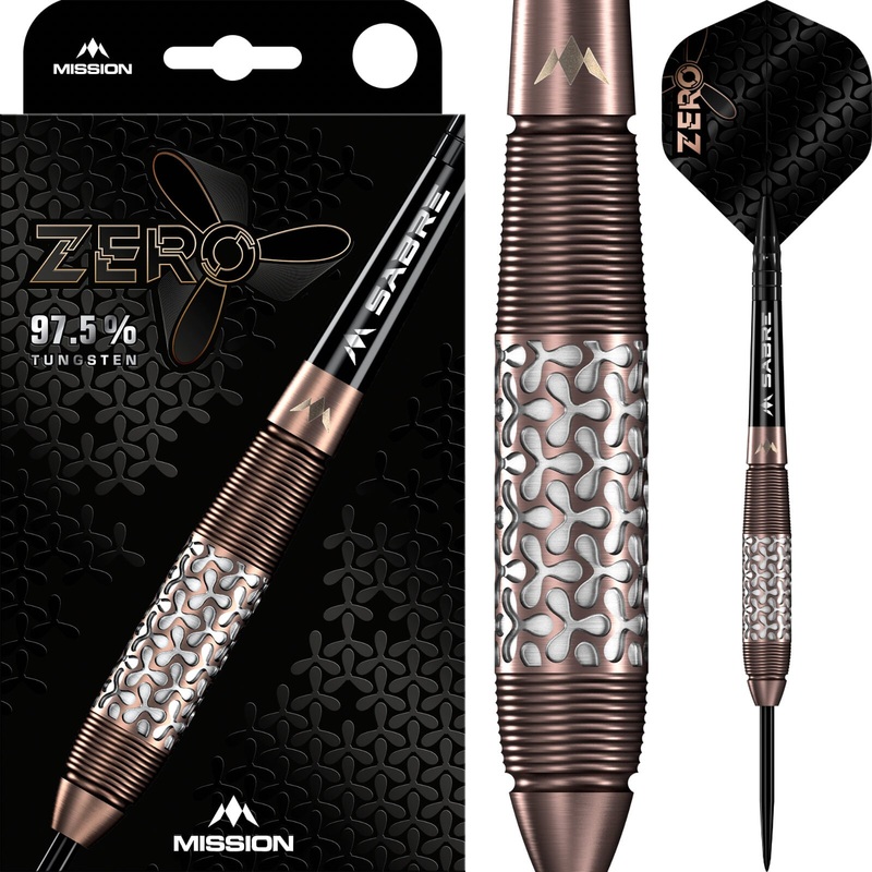 Mission – Zero Darts – Steel Tip – 97.5% Tungsten – 24g 26g 28g 30g 24 grams